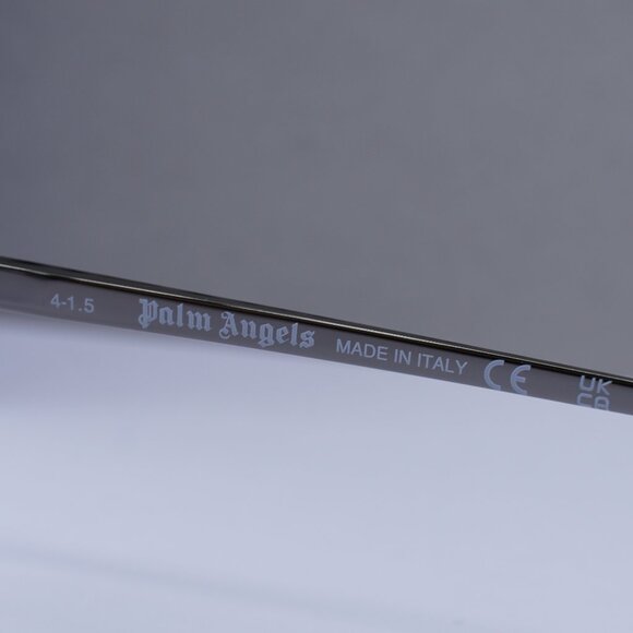 Palm Angels PERI10H CRYSTAL 1007 Oval Sunglasses - Gunmetal/Blue Gradient - Picture 7 of 10